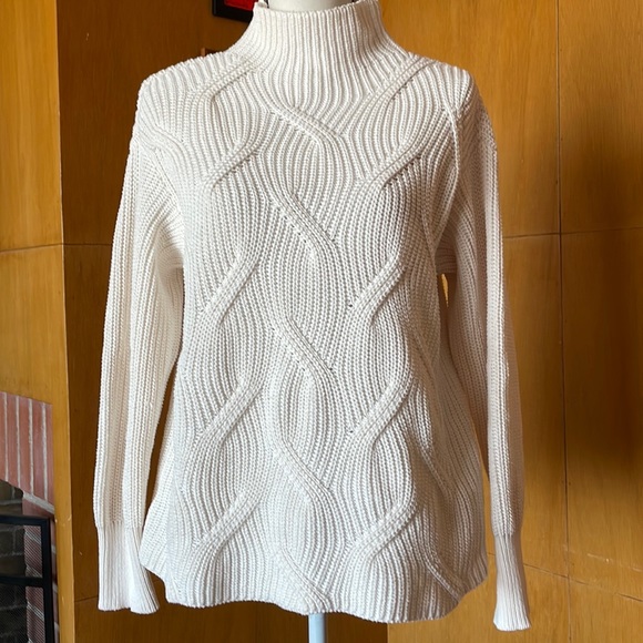 LOFT Sweaters Chunky Knit Cotton Sweater Poshmark